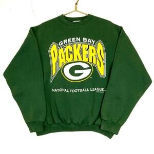 Green Bay Packers 1998 Logo Athletic Sweatshirt Crewneck N Fl Tee